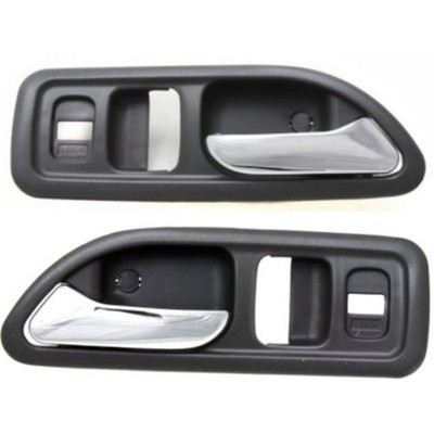 Door Handle Set For 1994-1997 Accord EX EX-R LX SE Chrome Gray Front Inner 2Pc