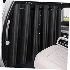  Car Privacy Curtains - Van Curtians with Stainless Steel Double Open