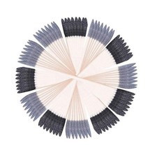 50 Pack Sanding Sticks Wooden Dual Grit 150 280 for DIY Craft Model Polishing