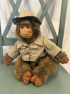 【レトロ】90s HOSUNG モンキー ぬいぐるみ Vintage 90s Hosung Monkey Plush Safari Outfit | eBay