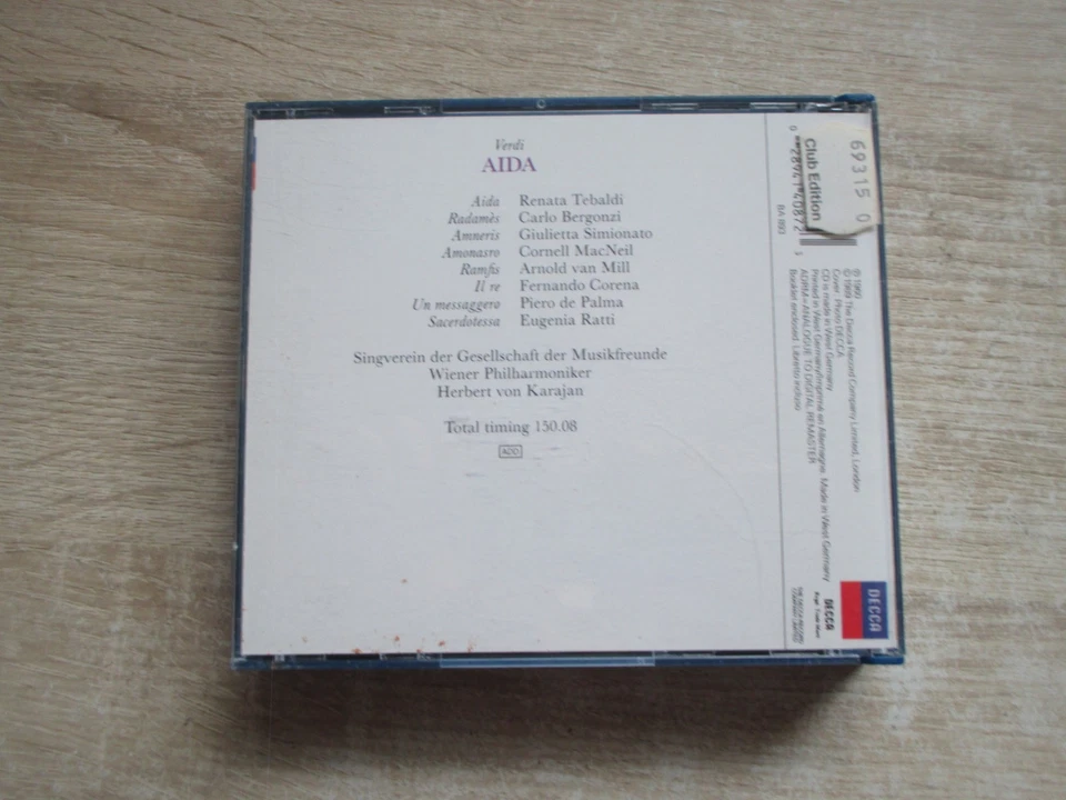 AIDA - Verdi Grand Opera 3 CD Box - Bild 2 von 2