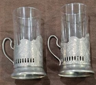 Vintage Kosmos Space Soviet Union Russian Tea Glass Cup Holder Podstakannik USSR
