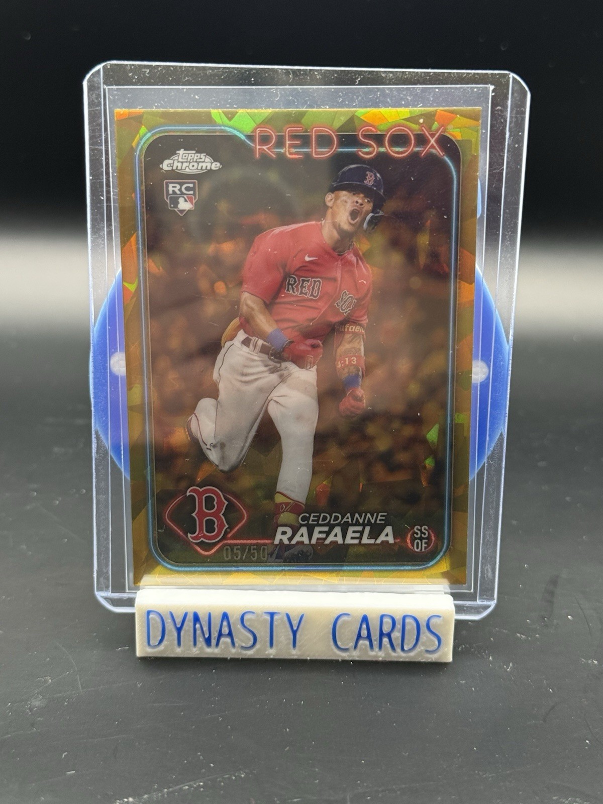 Ceddanne Rafaela 2024 Topps Chrome RC #313 Sapphire GOLD /50 BS