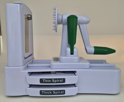 Veggetti Pro Vegetable Spiralizer  Slicer w 5 Blades Spiral Veggies & Pasta