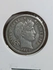 1914 Barber Dime. 90% Silver.  Nice Grade Old US Coin! Item F12R8