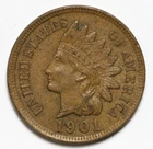 1901-P Indian Head Cent — photo from another recent sale