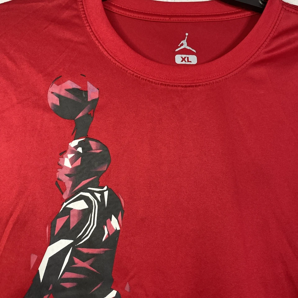 Air Jordan Youth Xl Long Sleeve Dri Fit Shirt Red Basketball Y2K 13-15 Years - Image 2 of 4