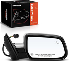 Passenger Power Door Mirror Heated Chrome w/Blind Spot for Equinox Terrain 15-17