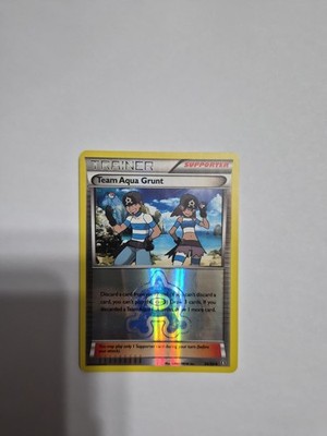 Pokémon TCG Double Crisis Team Aqua Grunt 26/34 Reverse Holo NM