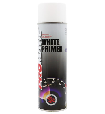 9x Promatic White Grundierung Profi Spray Aerosol Farbe Mehrzweck 500ml