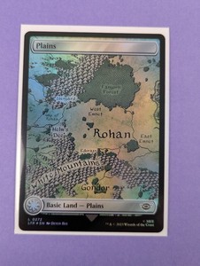MTG: The Lord of the Rings: Tales of Middle-earth: Plains Foil #0272 Land - NM
