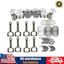 Pistons W Rings Connecting Rod Set Fits1999-2007 Chevrolet Gm 5.3l Ls Ls2 Ls3 Pistons W Rings Connecting Rod Set Fits1999-2007 Chevrolet Gm 5.3l Ls Ls2 Ls3