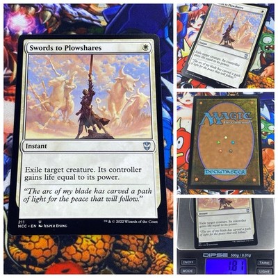 MTG Swords To Plowshares     NM Commander Streets Of New Capenna OG Staple