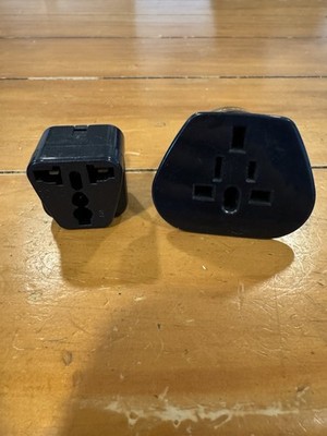 KORJO Universal Travel Plug Adapter AA02 10A 230V Black 1-Outlet