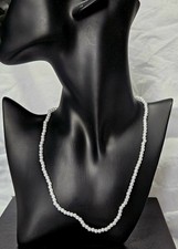 Faux Pearl Necklace White J1-3609