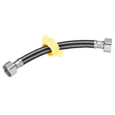 Faucet Supply Line Connector G1/2 Female x G1/2 Female 8" Long Nylon SUS304 Hose