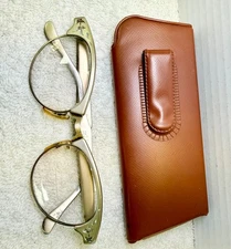 Vintage ArtCraft 1/10 12K GF Eyeglasses 46mm USA Aluminum | Antique Gold Filled