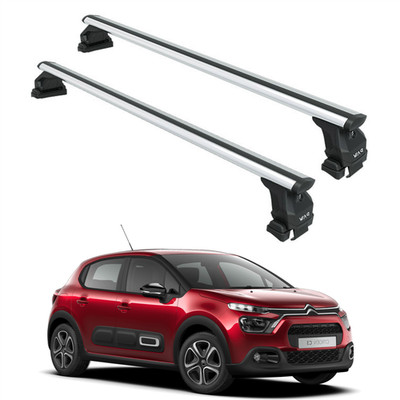 For Citroen C3 B618 2016-2025 Roof Rack System, Aluminium Cross Bar, Normal Roof