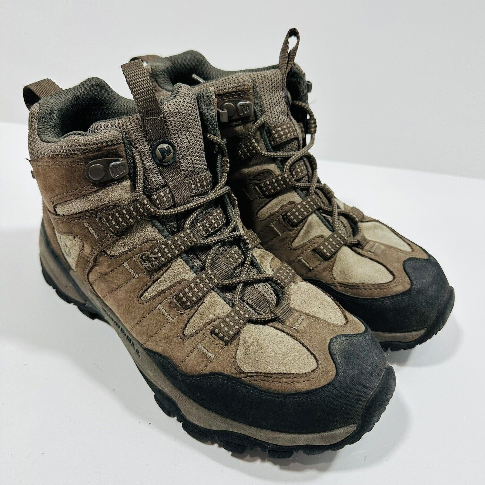 Merrell Pandora Stivali Marroni Impermeabili Mid Omni Fit Escursionismo Donna Taglia 7