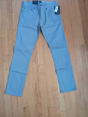 NWT!! Gap Denim Men Skinny Size 29x30 Soft Wear GapFlex Mid Rise Crystal Blue