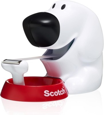 Scotch Tischabroller inkl. 1 Rolle Klebeband - Hunde Klebeband Abroller DOG