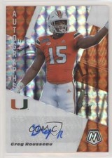 2021 Panini Mosaic Draft Picks Auto Mosaic Greg Rousseau #AM-GR Auto a6l