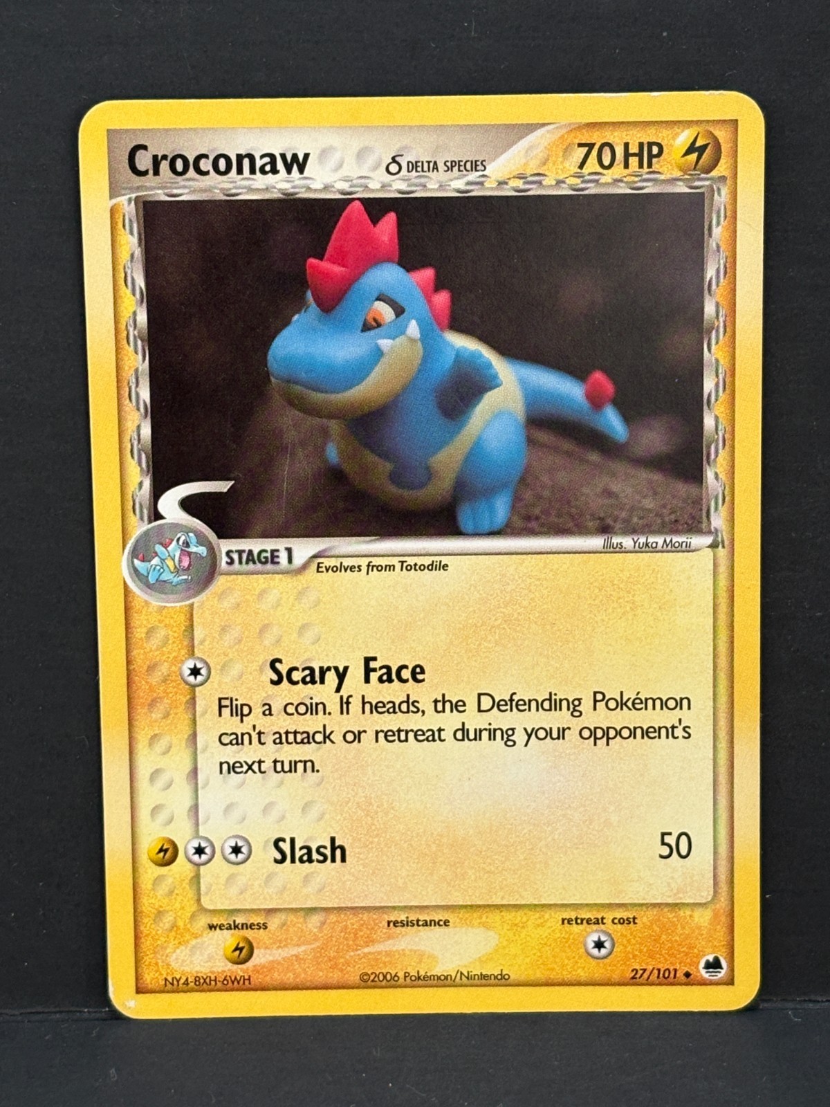 Croconaw (Delta Species) 27/101 Dragon Frontiers Regular *Yuka Morii*