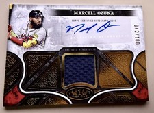 Topps Tier One Relics Marcell Ozuna Autograph Relic /100 Braves 2025