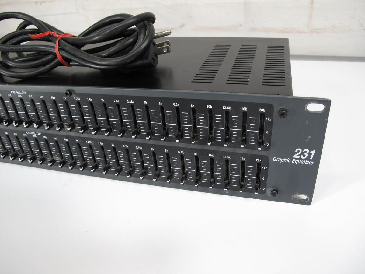 DBX 231V Dual Channel 31 Band Rack Mount Equalizer EQ 691991400049