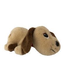 Talking Pound Puppy Plush Cream Brown 2004 Tested Medium 14" Mattel