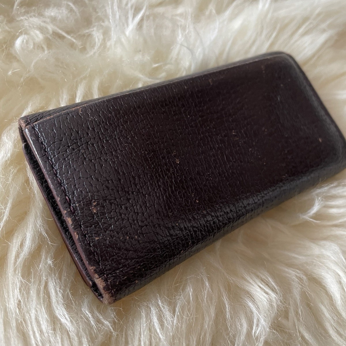Vivienne Westwood Big ORB Key Case Trifold Brown Leather | eBay
