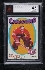 1971-72 Topps Ken Dryden #45 BVG 4.5 Rookie RC HOF