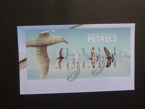 Australian Antarctic Territory 2024 Birds- Petrels Mini Sheet First Day Cover