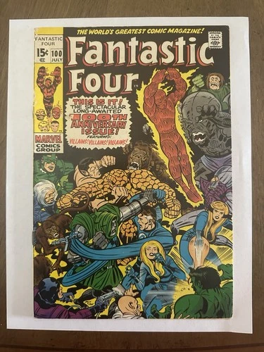 Marvel FANTASTIC FOUR #100 July 1970 Vintage Bronze Nice Key Issue