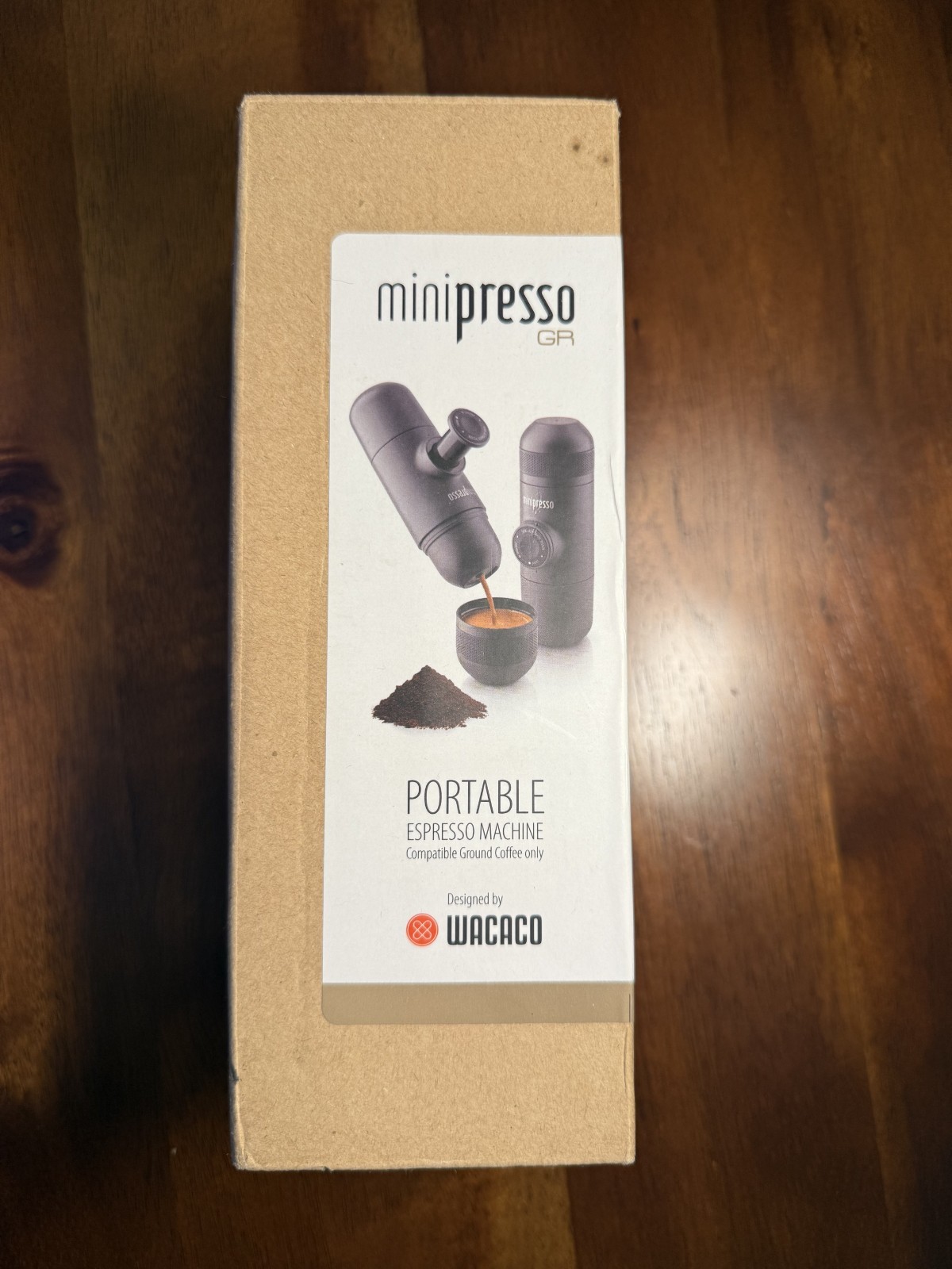 WACACO Minipresso GR Portable Manual Espresso Maker, Travel Coffee Machine Black