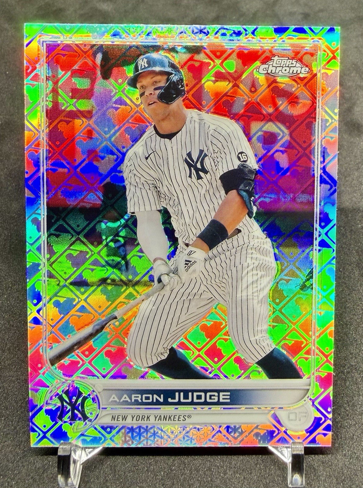 2022 Topps Chrome Aaron Judge #35 LogoFractor Edition Inaugural NY Yankees