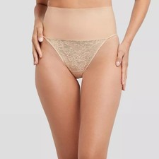Maidenform Self Expressions Women's Tame Your Tummy Thong SE0049 XL