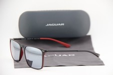 NEW JAGUAR MOD. 37623-6100 BLACK RED GUNMETAL MIRROR AUTHENTIC SUNGLASSES 57-17
