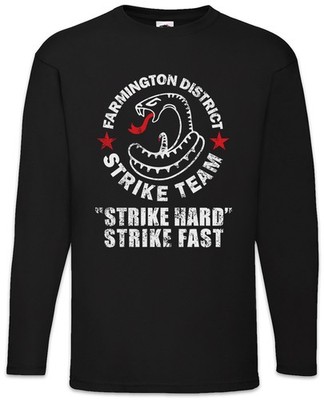 Strike Team Shield Langarm T-Shirt Snake Card Kobra Schlange Mackey The Pd P.D.