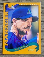 BOB BRENLY Signed 2002 Topps #279 Arizona Diamondbacks Card Autograph