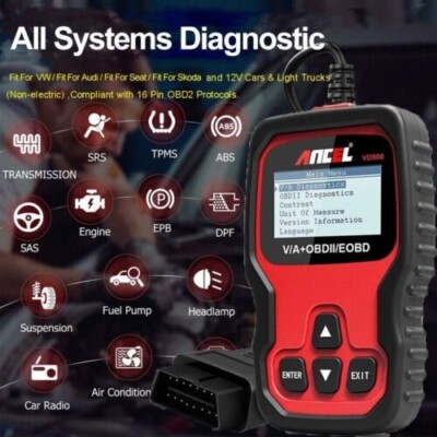 OBD2 VAG CAR Diagnostic Fault Code Reader Scanner Tool ABS SRS EPB SAS VD500 USA