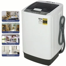 Full Automatic Washing Machine Home/APT Electric Laundry Washer with Drain Pump~