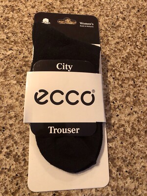 ECCO City Trouser Black Socks Women's 9-11 New