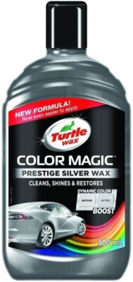 Turtle Wax Color Prestige SILVER Car Wax Polish Cleans Shines Restores 500mL