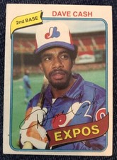 Dave Cash 1980 TOPPS #14 MLB Topps Vintage BASEBALL CARD Montreal Expos 2nd Base