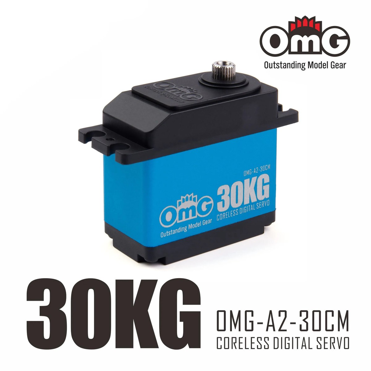 OMG A2-30CM 30kg Coreless HV Digital Servo OMG A2-30CM 30kg Coreless HV Digital Servo