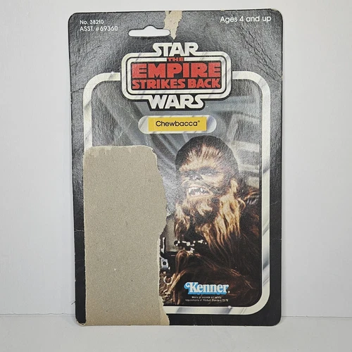 1980 Vtg Star Wars Empire Strikes Back 3.75" Chewbacca Cardback 41 Back