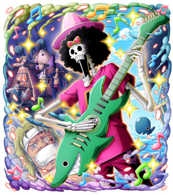 Brook One Piece Weatherproof Anime Sticker 6