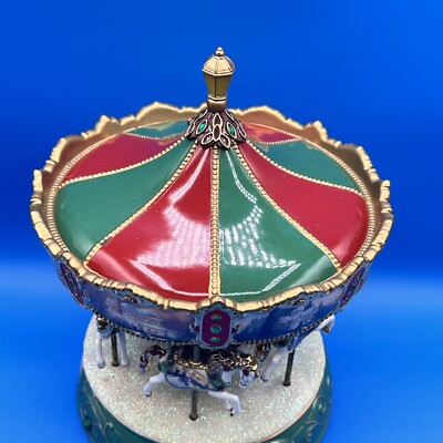 Thomas Kinkade Victorian Christmas Illuminated Musical Carousel