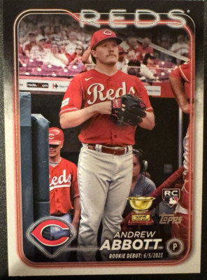 2024 Topps Update Andrew Abbott RC Rookie Debut #US304 Reds